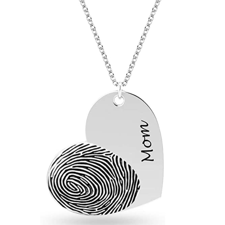 Simple Engraved Heart Necklace