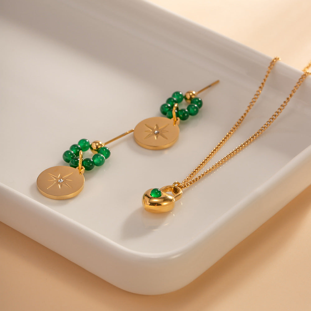 18k Gold Exquisite Simple Heart Design Pendant Necklace