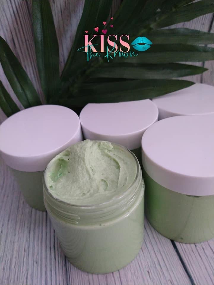 Whipped Peppermint Oil Aloe Body Butter Organic Unscented 4oz