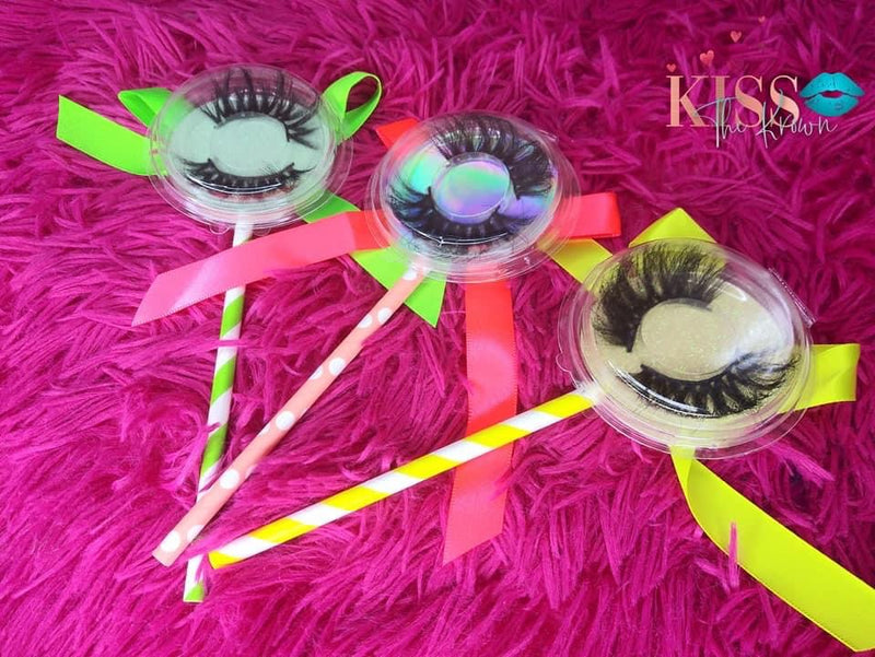 Wholesale Mink Lashes Lollipops 100 Pairs Mixed Style