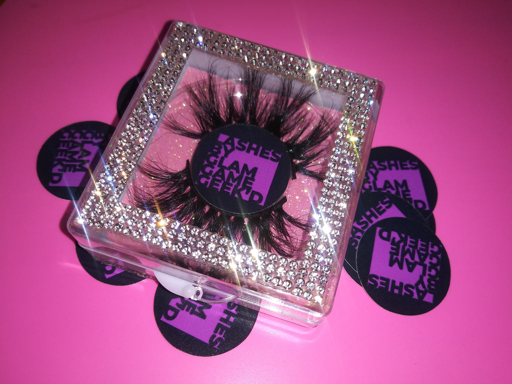 Eyelash Case Round Logo Sticker Custom