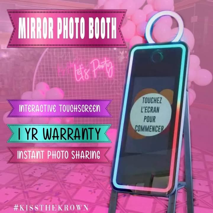 Magic Mirror Booth Interactive Touchscreen Computer (Camera + Printer Included)