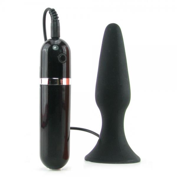 My First Silicone Surge Vibrating Butt Plug 5 Inch - Black