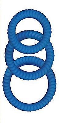Ram Ultra Silicone Cocksweller C Rings Blue