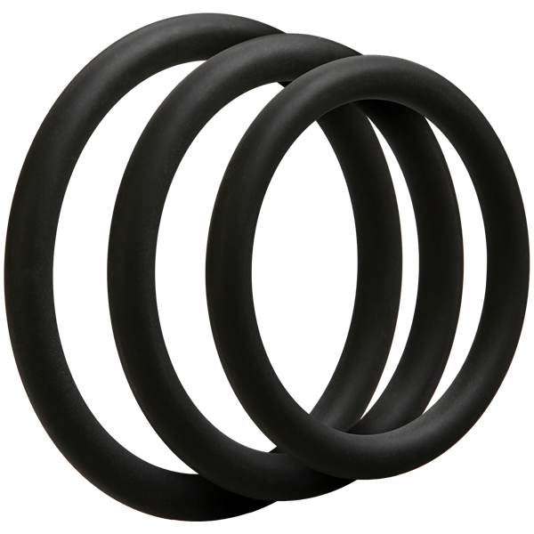 Optimale 3 Silicone C-Ring Set Thin Black