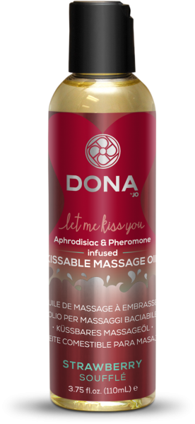 Dona Kissable Massage Oil Strawberry Souffl 3.75 oz