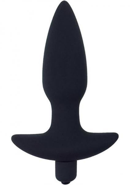 Corked 2 Waterproof Vibrating Medium Butt Plug - Black