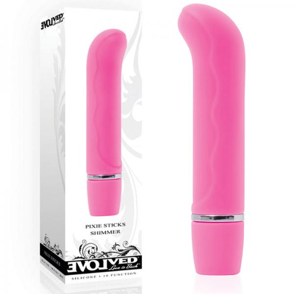 Evolved Pixie Sticks Shimmer Pink Vibrator
