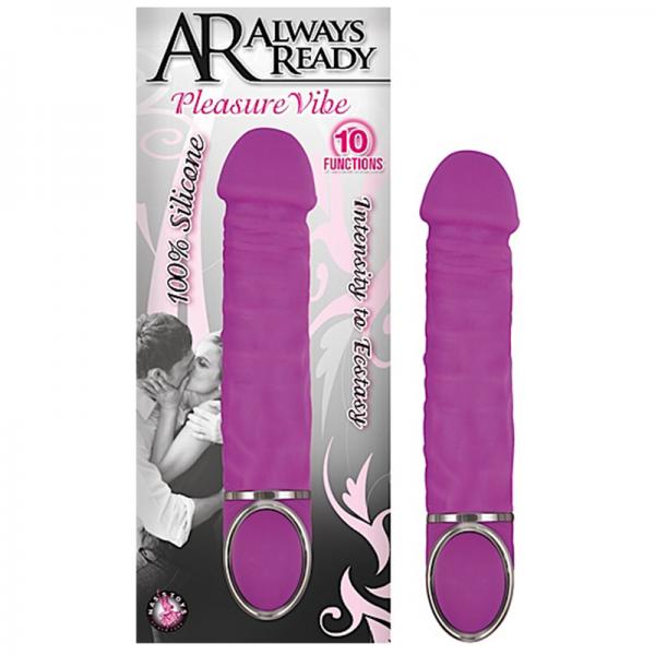 Ar Always Ready Pleasure Silicone 10 Function Vibe-purple