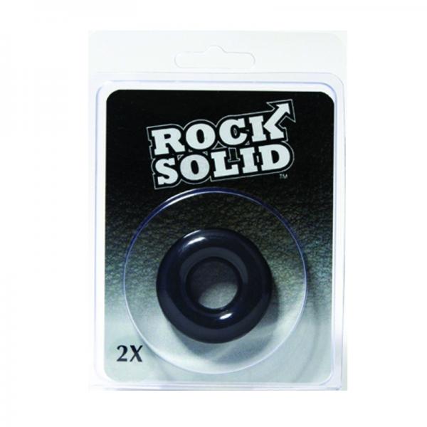 Rock Solid 2x Black Donut C Ring In A Clamshell