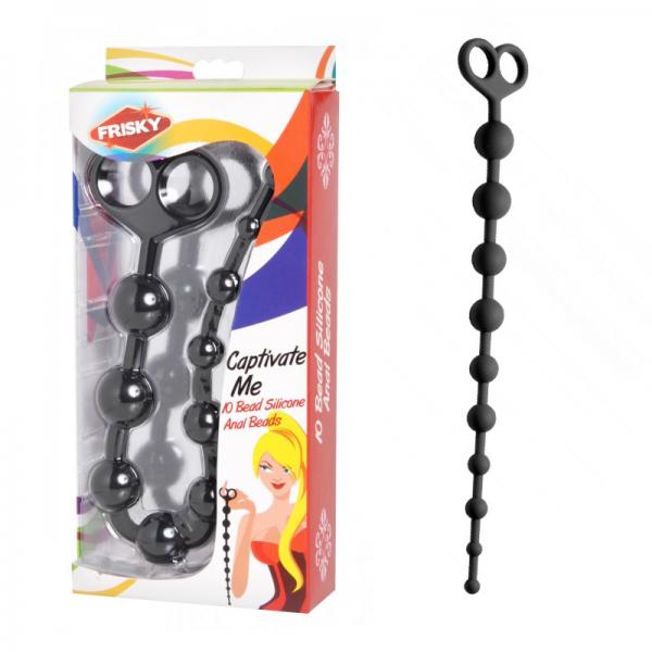 Frisky Captivate Me 10 Bead Silicone Anal Beads