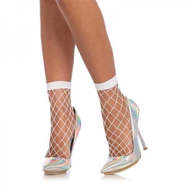Diamond Net Anklets O/s White