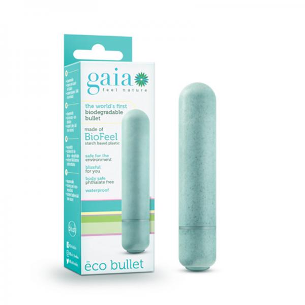 Gaia Eco Bullet Vibrator Aqua Blue