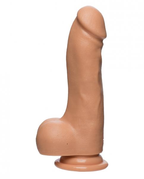 The D Master D 7.5 Inches Dildo with Balls Firmskyn - Beige