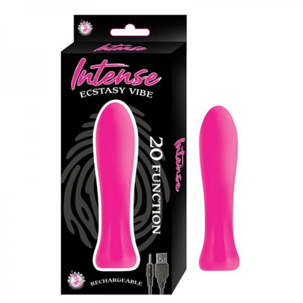 Intense Ecstasy Vibe 20 Function Rechargeable Silicone Waterproof Pink