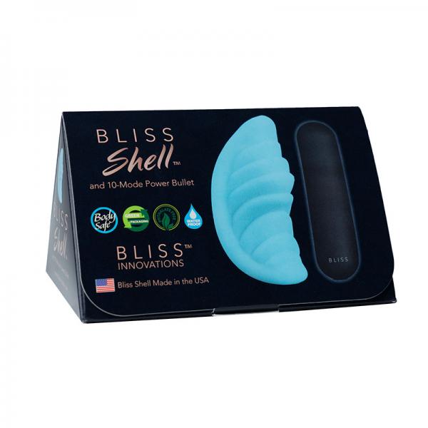 Bliss Shell With Rechargeable Bullet  Teal  10 Function  Waterproof