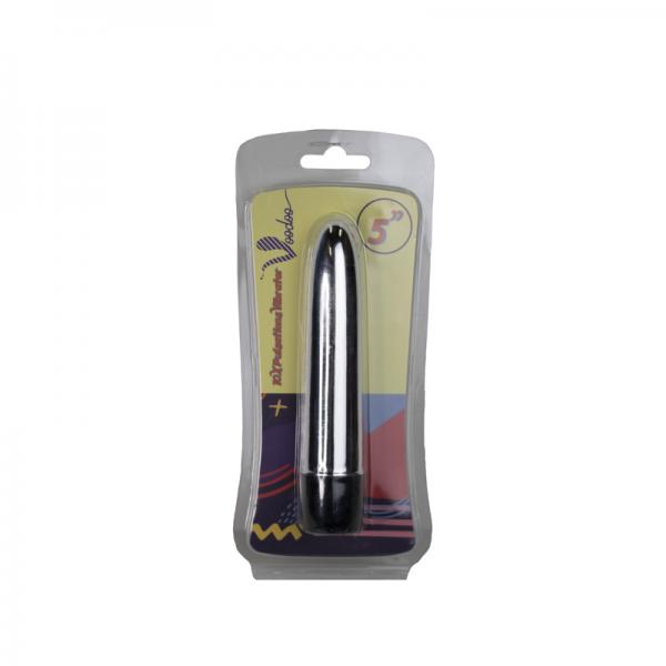 5in 10x Pulsations Vibrator Silver