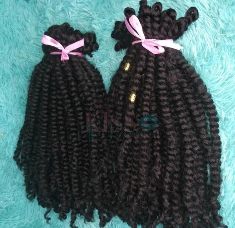 Crochet Passion Twist NubianTwists Spring Twists HANDMADE 8-18 inches Pre Looped Crochet Braid Hair Extensions 150 Piece + Free Gift