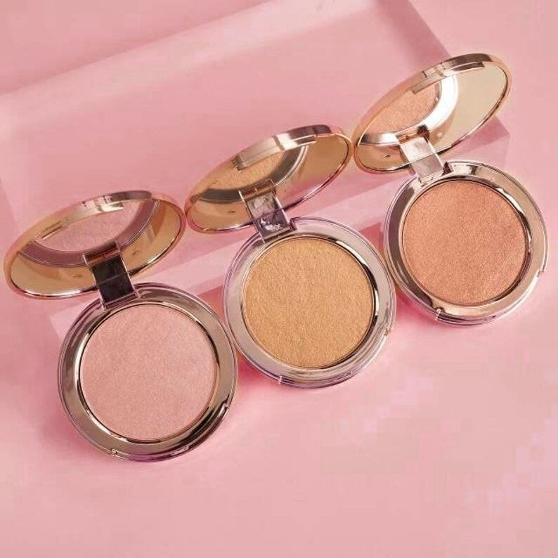 WHOLESALE SHIMMER HIGHLIGHTER Start Your Own Makeup Line Private Label Cosmetics Luminous Pink Body Face Powder Shimmer Glow Illuminator