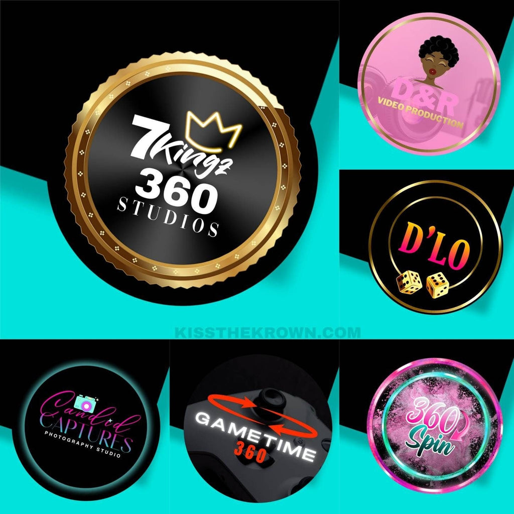 360 Photo Booth Logo Design Image Based Bold Personalized Professional Eye Catching Unique