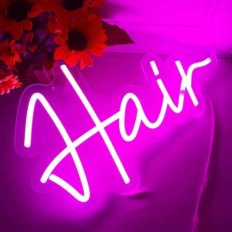Beauty Neon Sign Personalized Text Bright Colorful Light Up Sign Hair Nails Salon Bright LED Store Boutique Business Lighting
