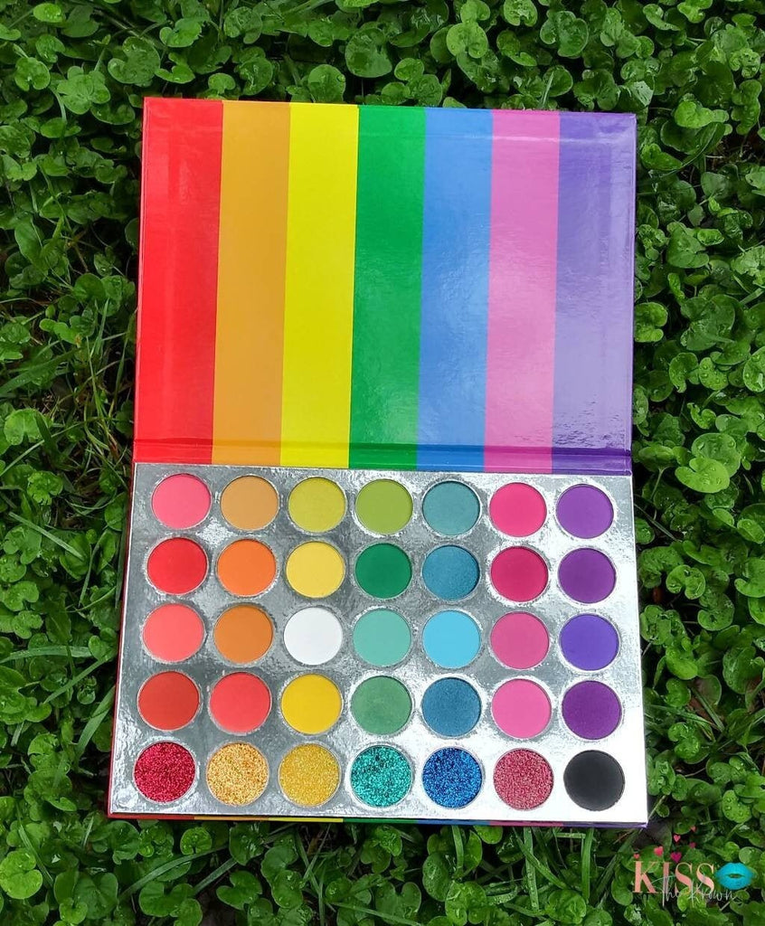 Private Label EYE SHADOW Rainbow Palette Start Your Own Makeup Line Makeup Beauty Cosmetics Private Label Eyeshadow Shimmer Matte Glitter