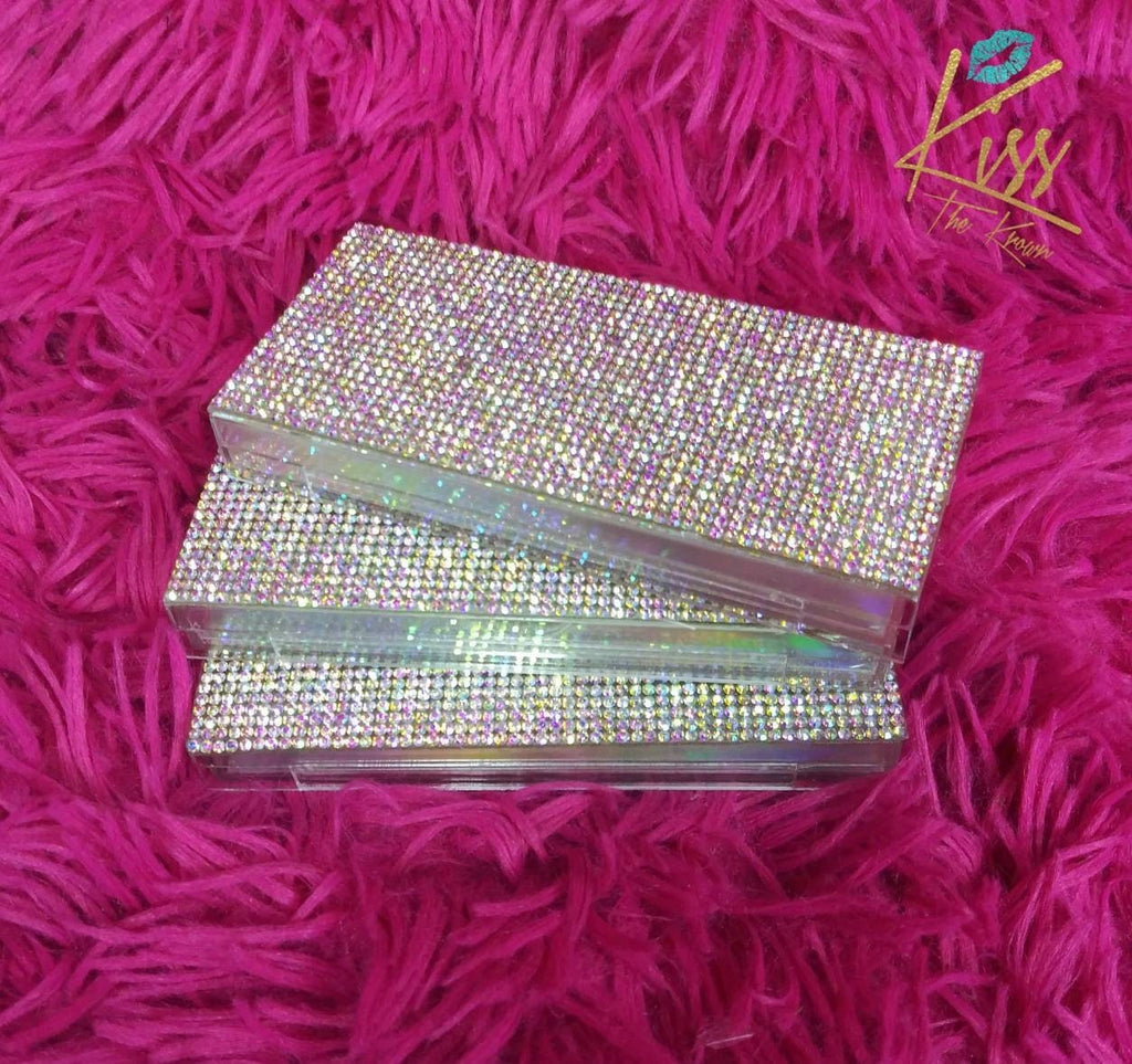 100 Lash Boxes Silver Bling Eyelash Cases Start Your Own Mink Lash Line Bulk Mink Lash Box Packaging + Lash Tray Wholesale Bulk