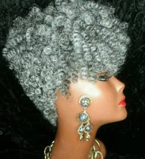 CROCHET WIG Afro Kinky Curly Kanekalon Marley Hair Crochet Braids Wig Handmade Afro Wig Tapered Short Cut Custom  Wig Unit + Free Gift
