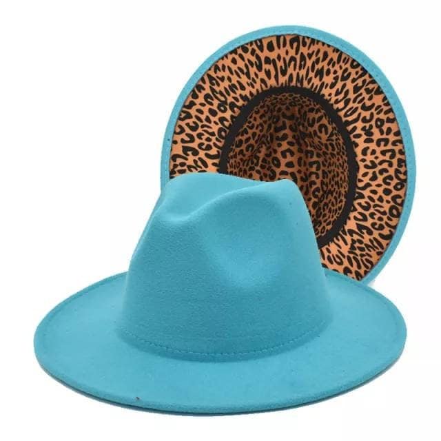 Wholesale Fedora Hats Bulk Lot Animal Cheetah Leopard Print Stylish Fashion Brim Hats Start Your Own Clothing Accessories Boutique