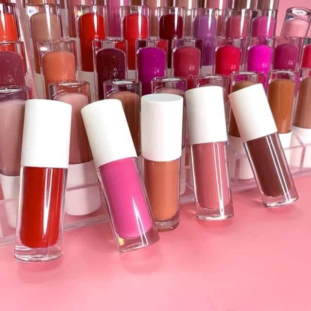 Private Label Lip Gloss Wholesale Makeup Cosmetics Your Logo or Company Name Printed on Prefilled Tubes & Packaging Box Choose Colors