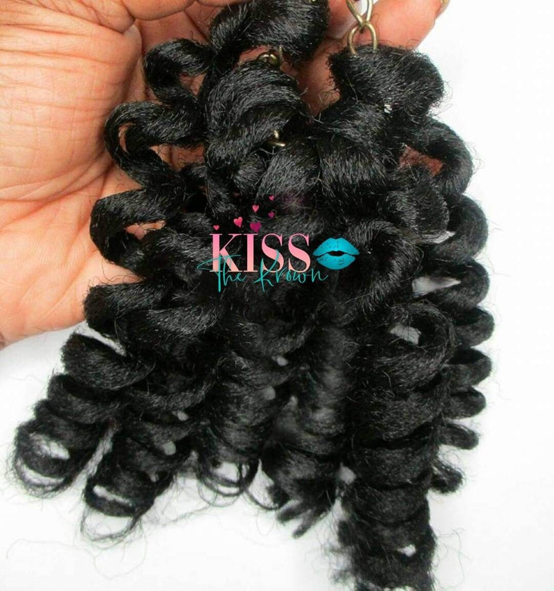 Crochet Curls for Crochet Braid Install HANDMADE Pre Looped Crochet Braid Hair Extensions Kanekalon Marley Hair Afro Kinky Texture