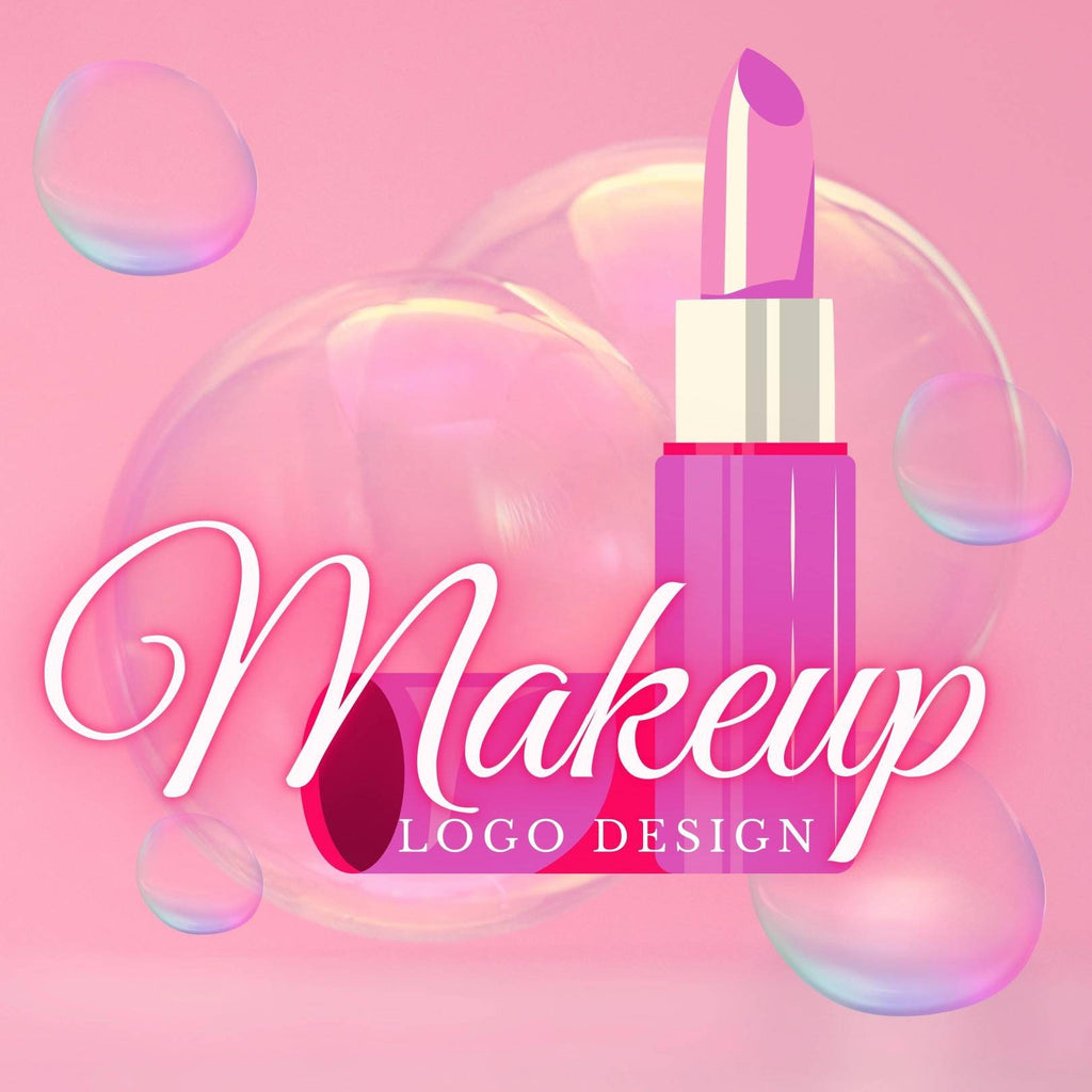 Custom Logo Design Image Based Bold Personalized Professional Eye Catching Beauty Makeup Cosmetics Fashion Photography Eyelash Lip Gloss
