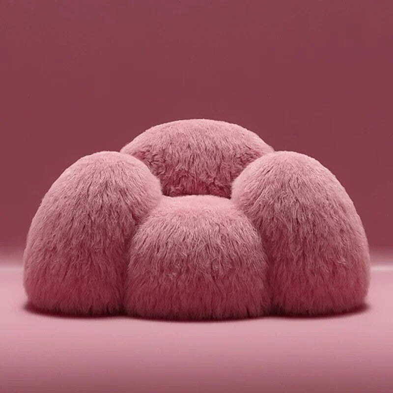 Pink Fluffy Couch Modern Custom