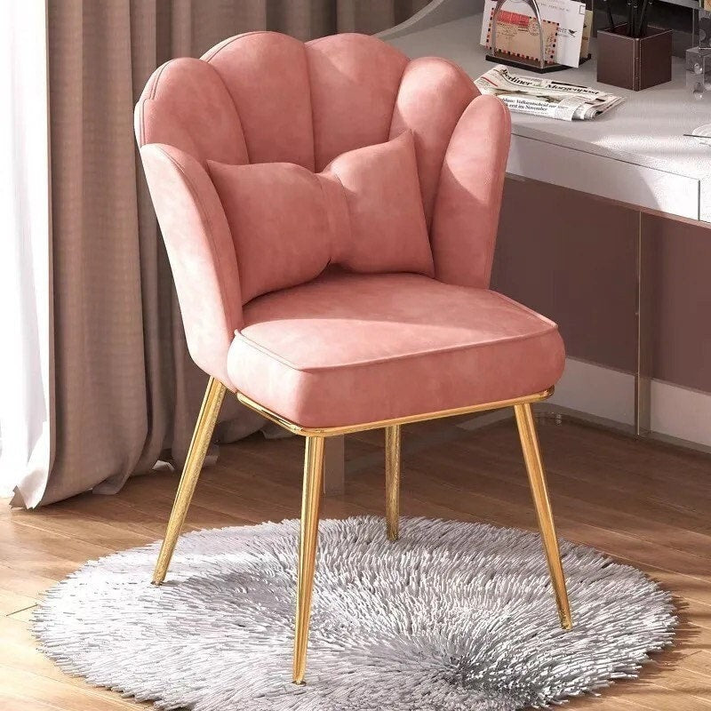 Blush Pink Chair Bow Gold Modern Custom