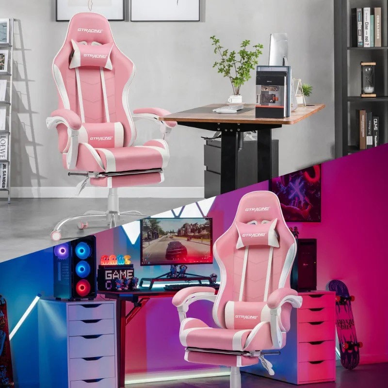 Pink Gaming Desk Chair
