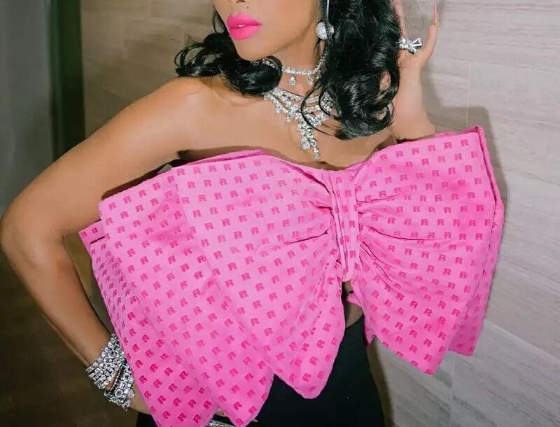 Pink Bow Tube Top