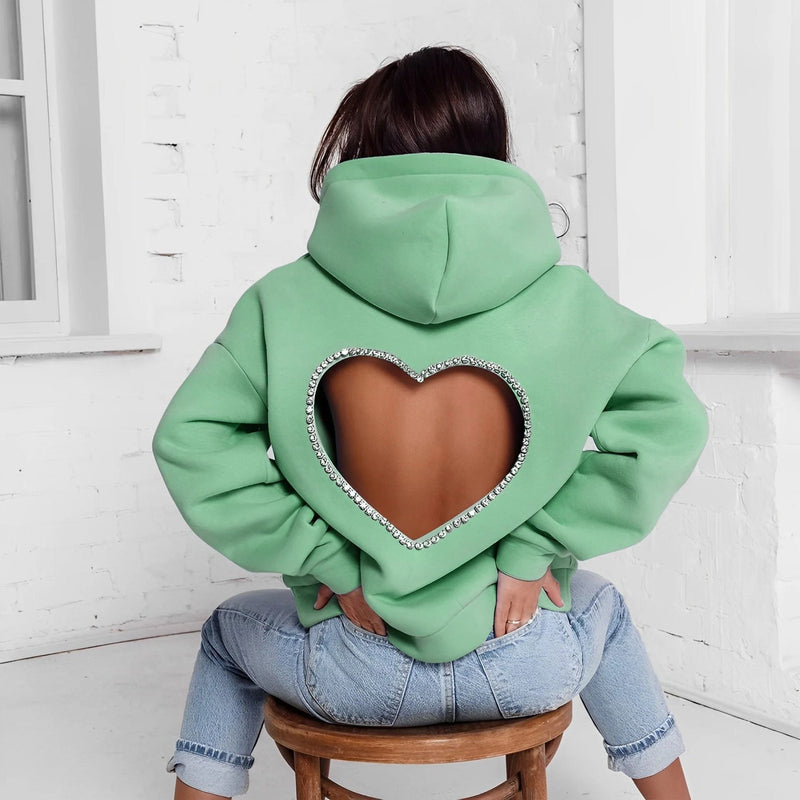 Wholesale Hoodies Heart Out Pullover Sweatshirt Wholesale Bulk Lot Boutique (50 pc)